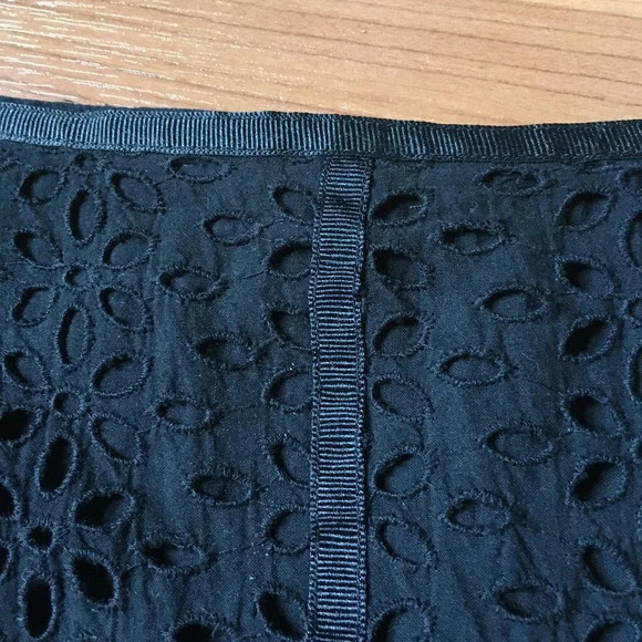 𝅺Rafaella A-line Black Cotton Skirt, 12 Petite‎ - Picture 3 of 4